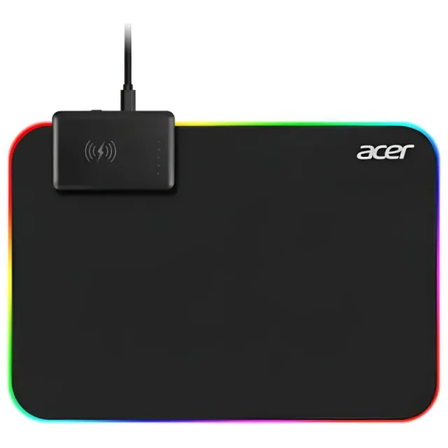 Acer Tappetino Mouse RGB 35x25cm + Ricarica Wireless Glint GMP1000