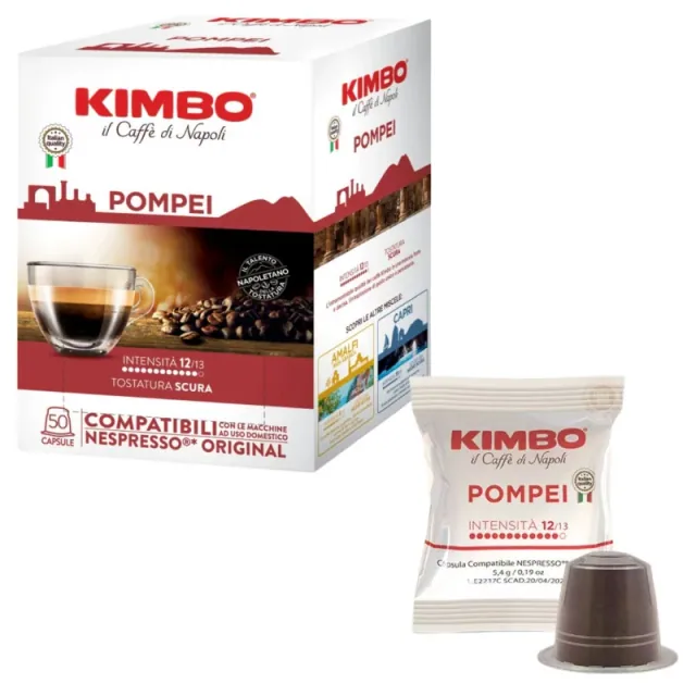 Kimbo Caffe Capsule Nespresso Pompei 50pz