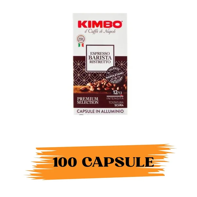 Kimbo 100 Capsule in Alluminio Barista Ristretto comp. nespresso
