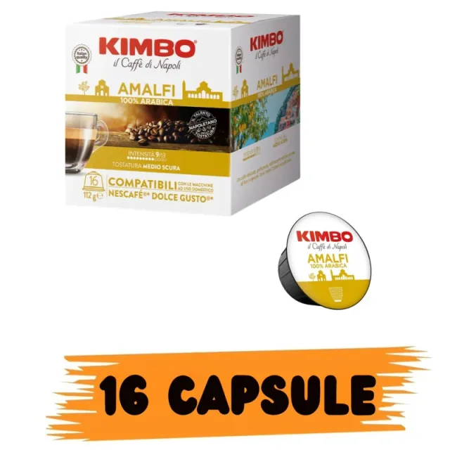 Kimbo Caffe Capsule Dolce Gusto Amalfi 16pz