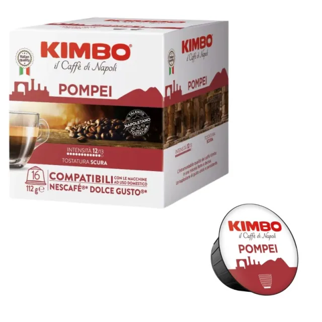 Kimbo Caffe Capsule Dolce Gusto Pompei 16pz