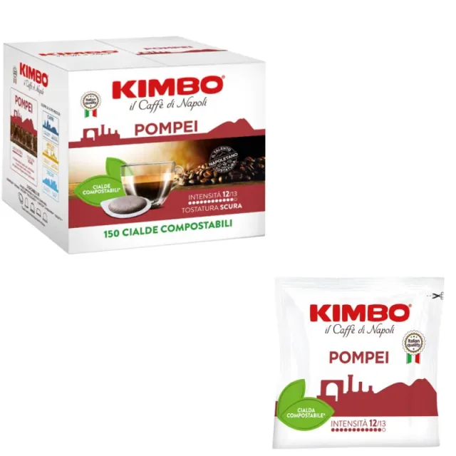 Kimbo Caffe Cialde 44mmPompei 150pz