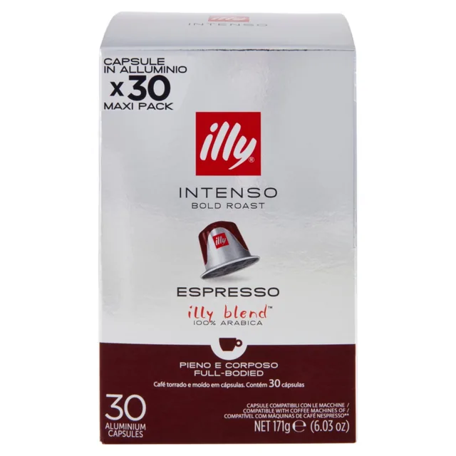 Illy 30 caffè in Capsule compatibili Nespresso® Tostato ESPRESSO INTENSO
