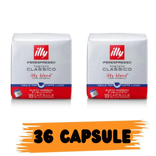 illy Caffe' Capsule Iperespresso Classico LUNGO 36pz