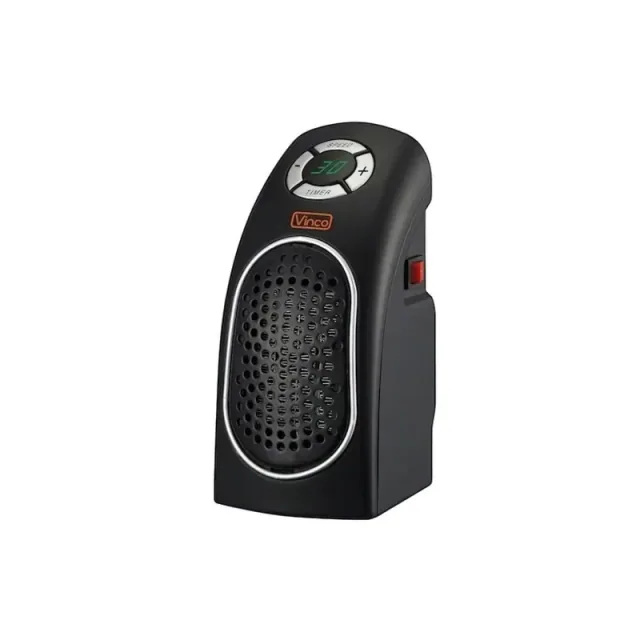 Vinco Stufa Elettrica Shuko Ceramica 400W Black 70159