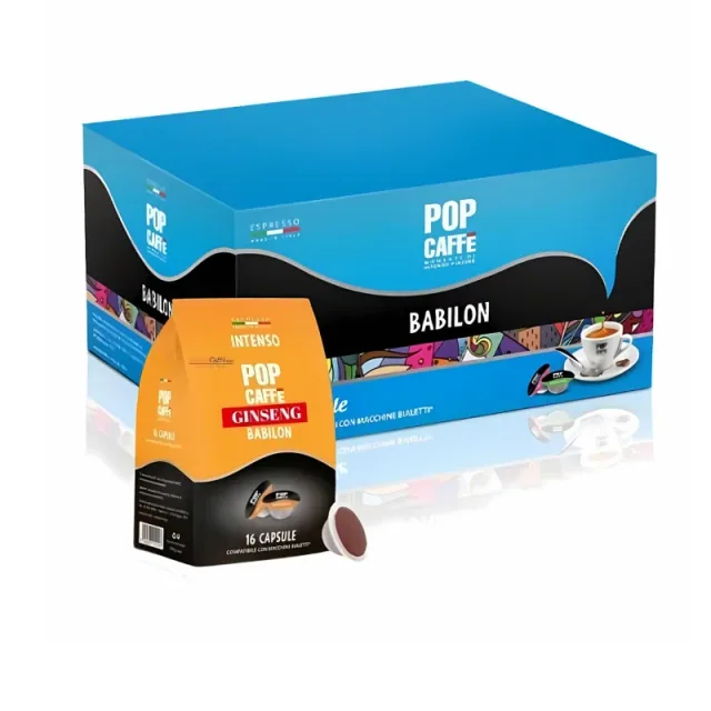 Pop Caffe Capsule Bialetti Babilon Ginseng Amaro 96pzm