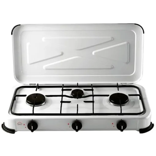 DCG Fornello Gas 3 Fuochi Bianco EKP2423