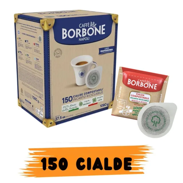 Borbone 150 Cialde 44mm Miscela Rossa