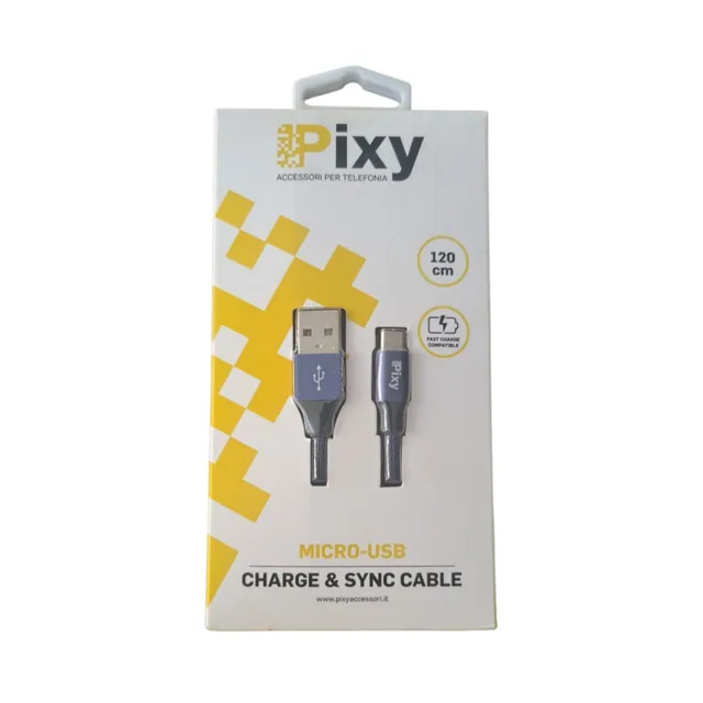 Pixy Cavo Micro Usb 1.20mt BLU