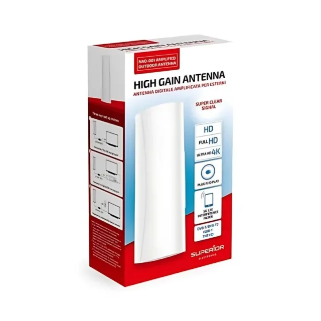 Antenna amplificata Superior Pro NAO001 per esterno - SUPNAO001