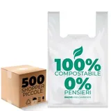 Buste Shopper Biodegradabili Piccole 10g - 500pz - 27x50cm - RMove