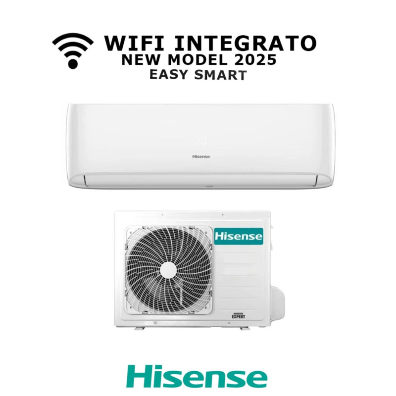 Hisense Clima Mono 9000BTU Easy CA25G+CA252W WiFi UI+UE