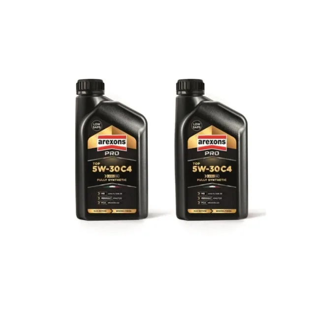 Arexons Olio Motore PRO5W-30 C4 B+D F.Syn. 2Cnf/1l 2l
