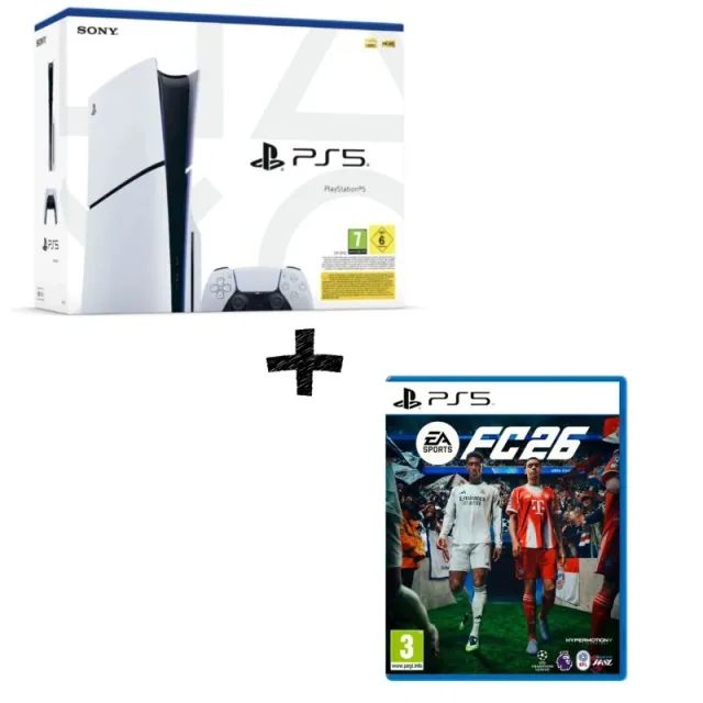 "CAMPIONARIO" PS5 Console Disk Slim 1TB White +FC 26