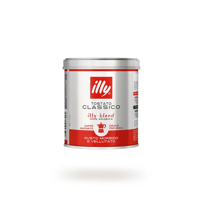 illy Caffe' Macinato Classico 125g Barattolo Metallo