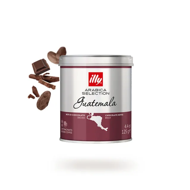 illy Caffe' Macinato Guatemala 125g Barattolo
