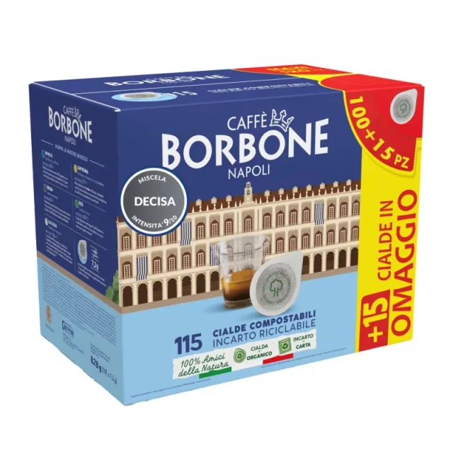 Borbone Caffe Cialde 44mm Nera 115pz Palazzo