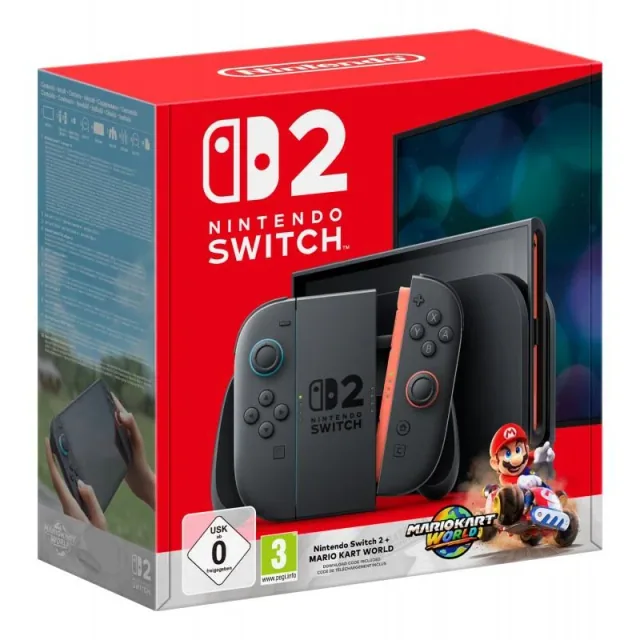 Switch2 Console 256GB Black +Mario Kart World EU