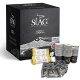 Siag Caffe Cialde 44mm Oro Nero Forte e Corposo 50pz +Kit 50pz