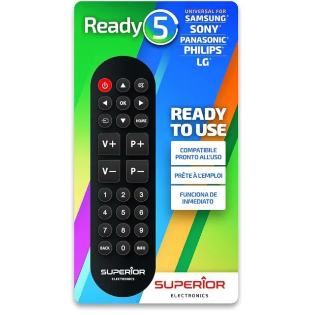 Superior Telecomando Ready 5 Universale Lg / Samsung / Sony / Panasonic / Philips