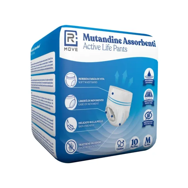RMove Mutandine Assorbenti Activelife Adulto Tg.M 1Cnf/10pz