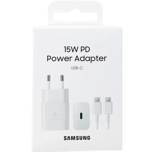 Samsung Caricatore 15W USB-C PD +Cavo 1m White EP-TA1510X