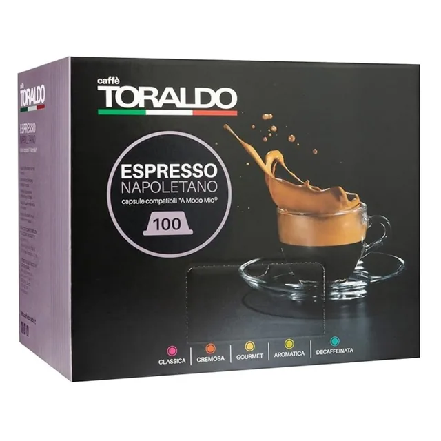 Toraldo Caffè Miscela Classica 100 Capsule Compatib. A Modo Mio