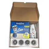 Moka Ciao +4 Bicchierini di Vetro +15 Cialde +50 Zucchero e Palettine
