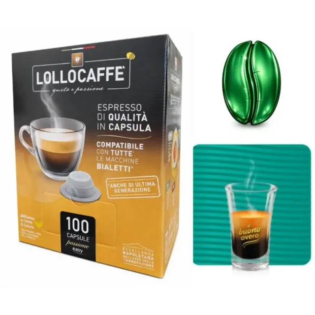Lollo Caffe Capsule Bialetti Dek 100pz VEN