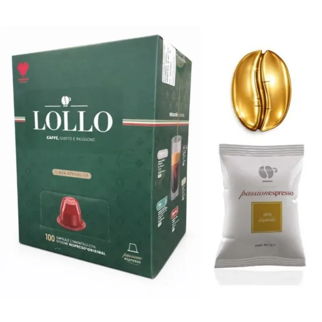 Lollo Caffe Capsule Nespresso Oro 100pz VEN