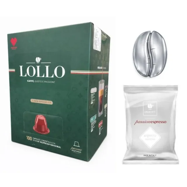Lollo Caffe Capsule Nespresso Argento 100pz VEN