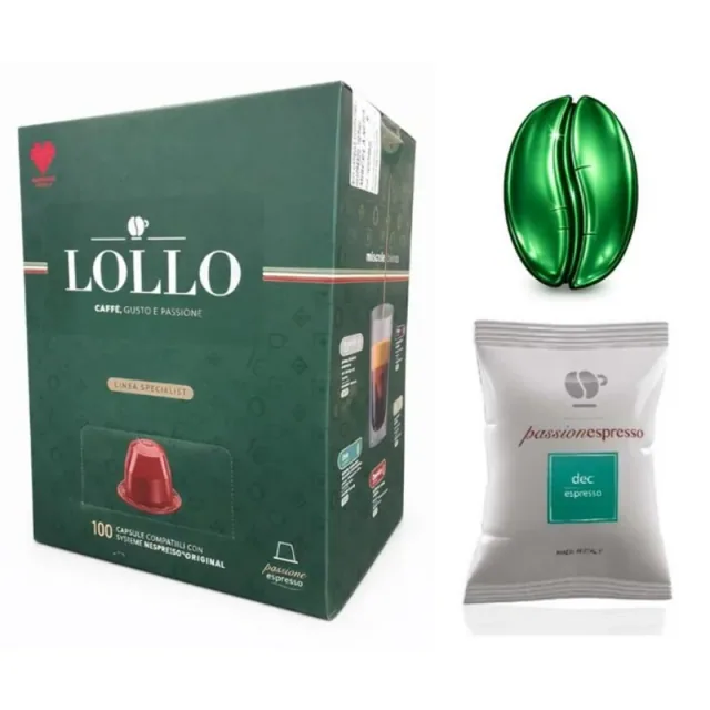 Lollo Caffe Capsule Nespresso Dek 100pz VEN
