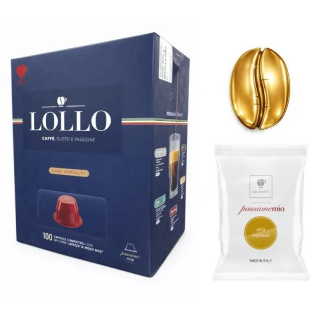 Lollo Caffe Capsule A Modo Mio Oro 100pz VEN