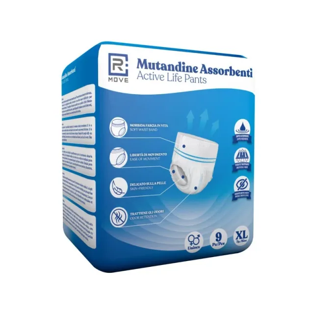 RMove Mutandine Assorbenti Activelife Adulto TG.XL 1Cnf/9pz