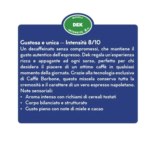 Borbone Capsule A Modo mio - Miscela Decaffeinato - 50 capsule