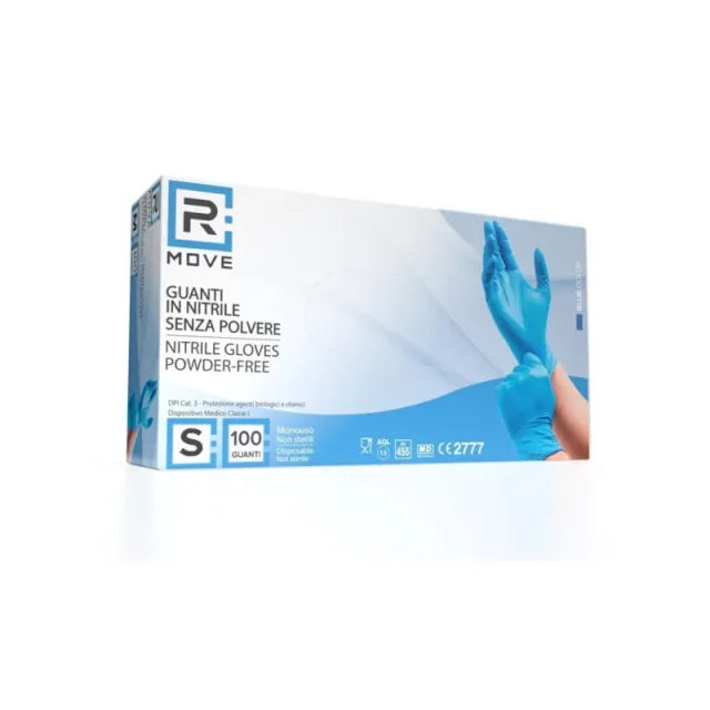 RMove Guanti Nitrile Blu SP 3.5g TG.S 1Cnf/100pz