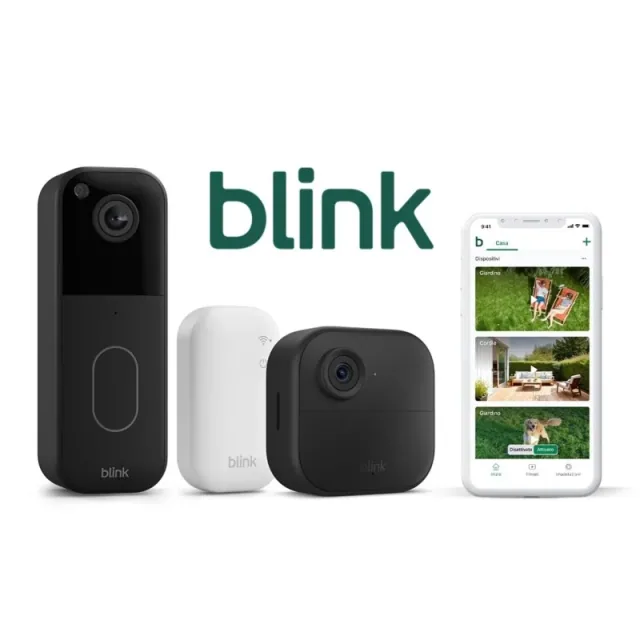 Blink Kit Videocitofono+Telecamera Est Outdoor 4 Ver.2026