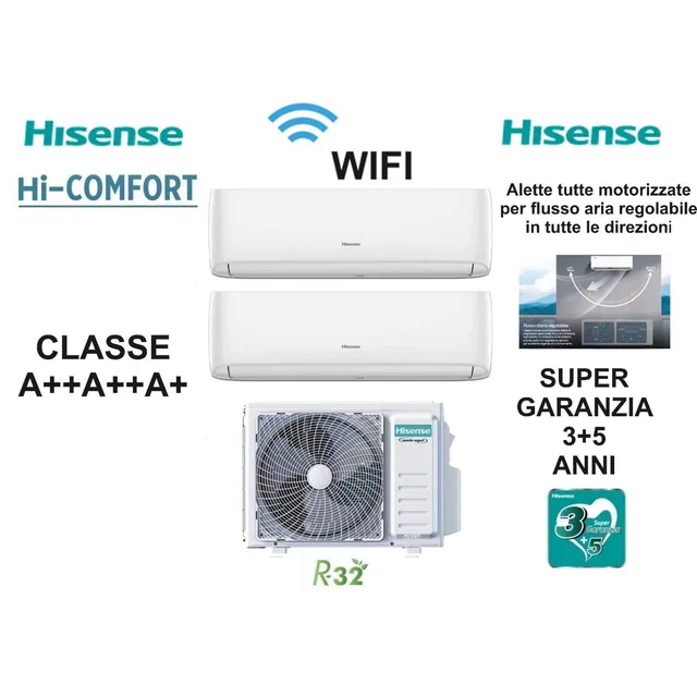 Hisense Clima Dual 2W52+2_CF20 5.2+7+7 W