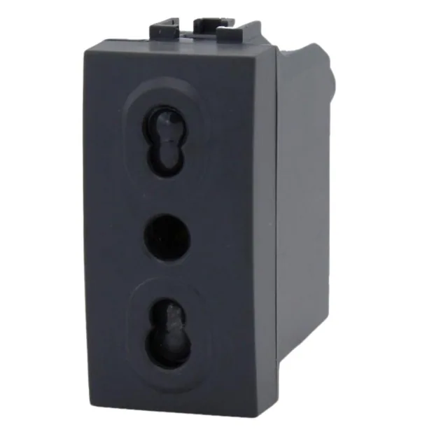 Sandasdon Presa Bipasso 2P+T 10/16A 250V Style Nero SD81800