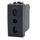 EcoPrice Presa Bipasso 2P+T 10/16A 250V Style Nero SD81800