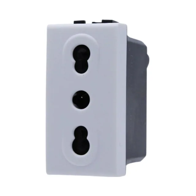 EcoPrice Presa Bipasso 2P+T 10/16A 250V Style Bianco SD41800B