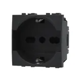 EcoPrice Presa Schuko 2P+T 10/16A 250V Style Nero SD81400