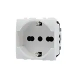 EcoPrice Presa Schuko 2P+T 10/16A 250V Style Bianco SD41400B