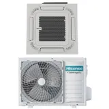 Hisense Climatizzatore a Cassetta 4 Vie 12000 Btu Monosplit Condizionatore con Pompa di Calore A++/A++ ACT35UR4RCC8 + AUW35U4RS8