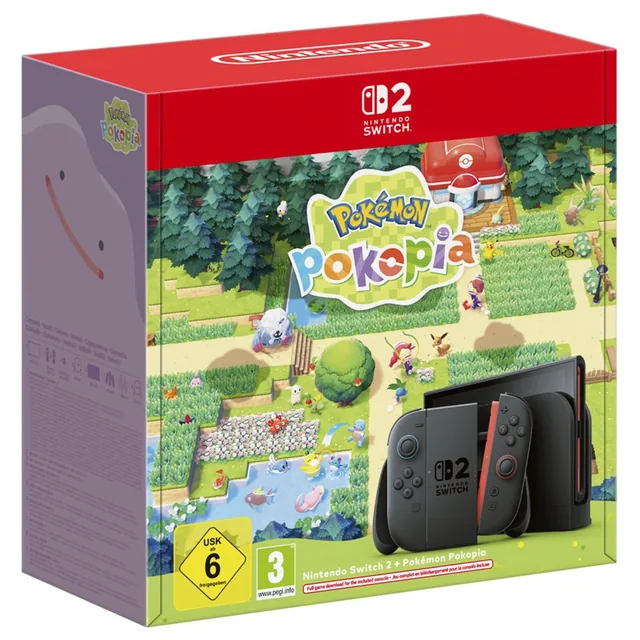 Switch 2 Console Black + Pokémon Pokopia