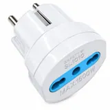 EcoPrice Adattatore Schuko + 10/16A Spina 2P+T 16A W