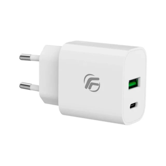 Caricatore USB-A + USB-C Universale 20W Fast Charge Fenner Tech