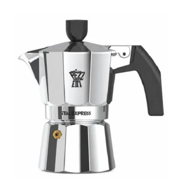 Pezzetti Macchina da Caffè Moka 1 Tazza Alluminio