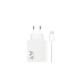 CARICABATTERIA DA RETE 67W XIAOMI BHR9465EU USB-A + CAVO TYPE-C WHITE