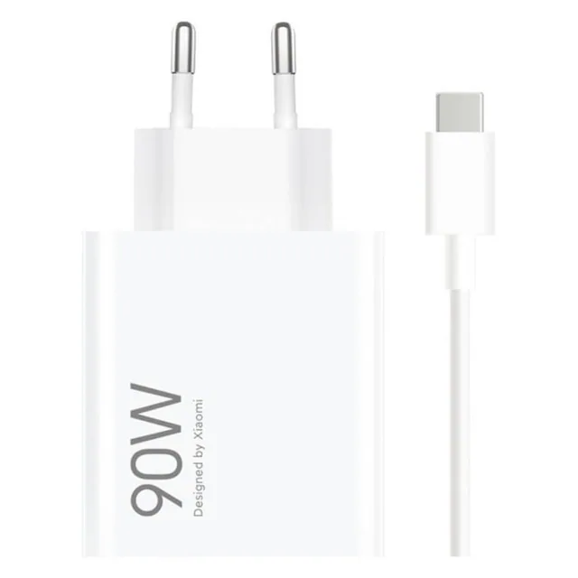CARICABATTERIE DA RETE 90W XIAOMI BHR07ZBEU COMBO + CAVO USB-C WHITE